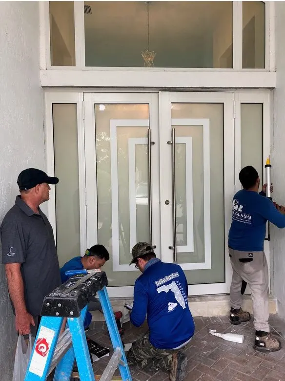 Impact door project in South Florida
