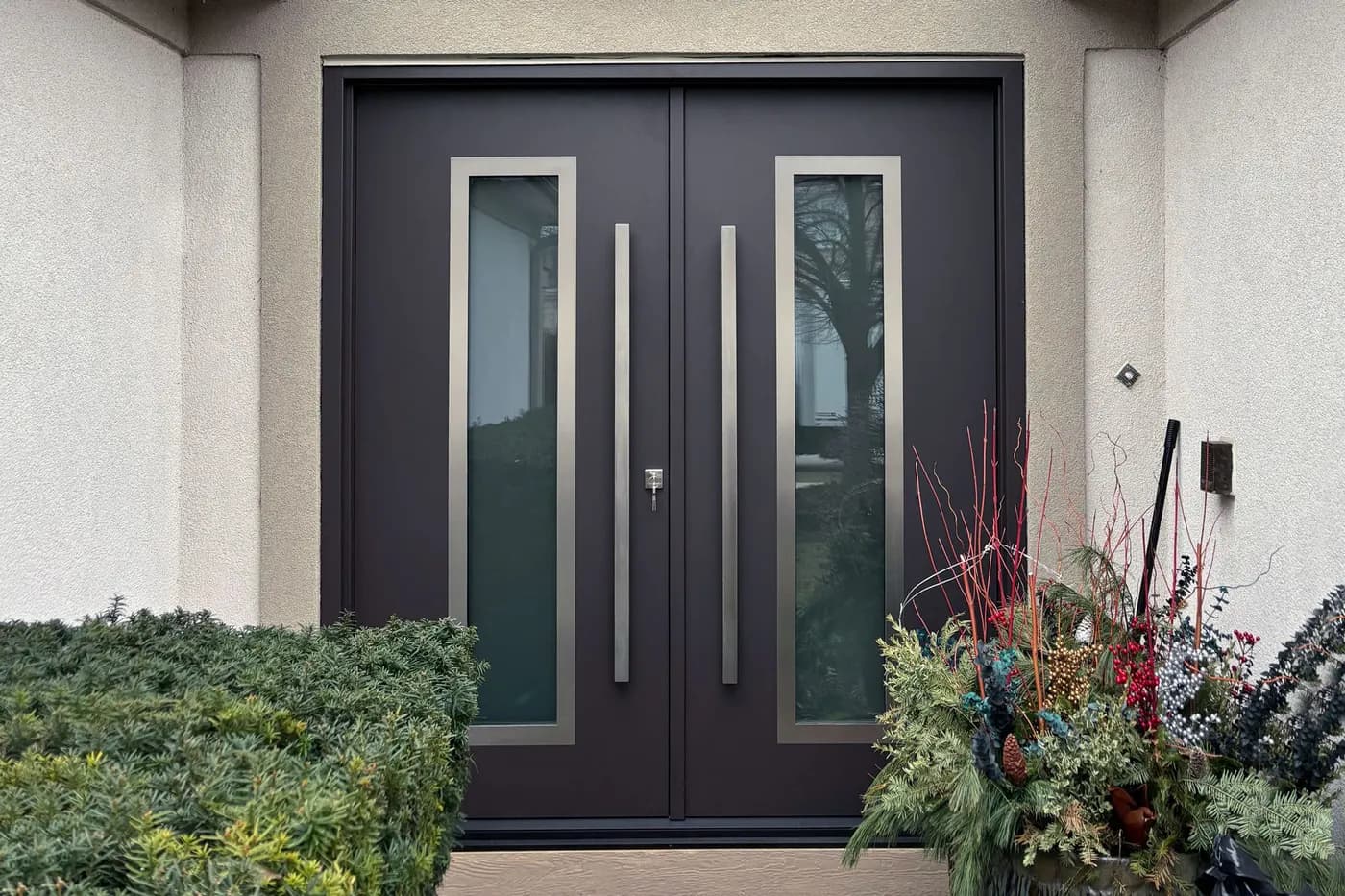 Hurricane impact door after install