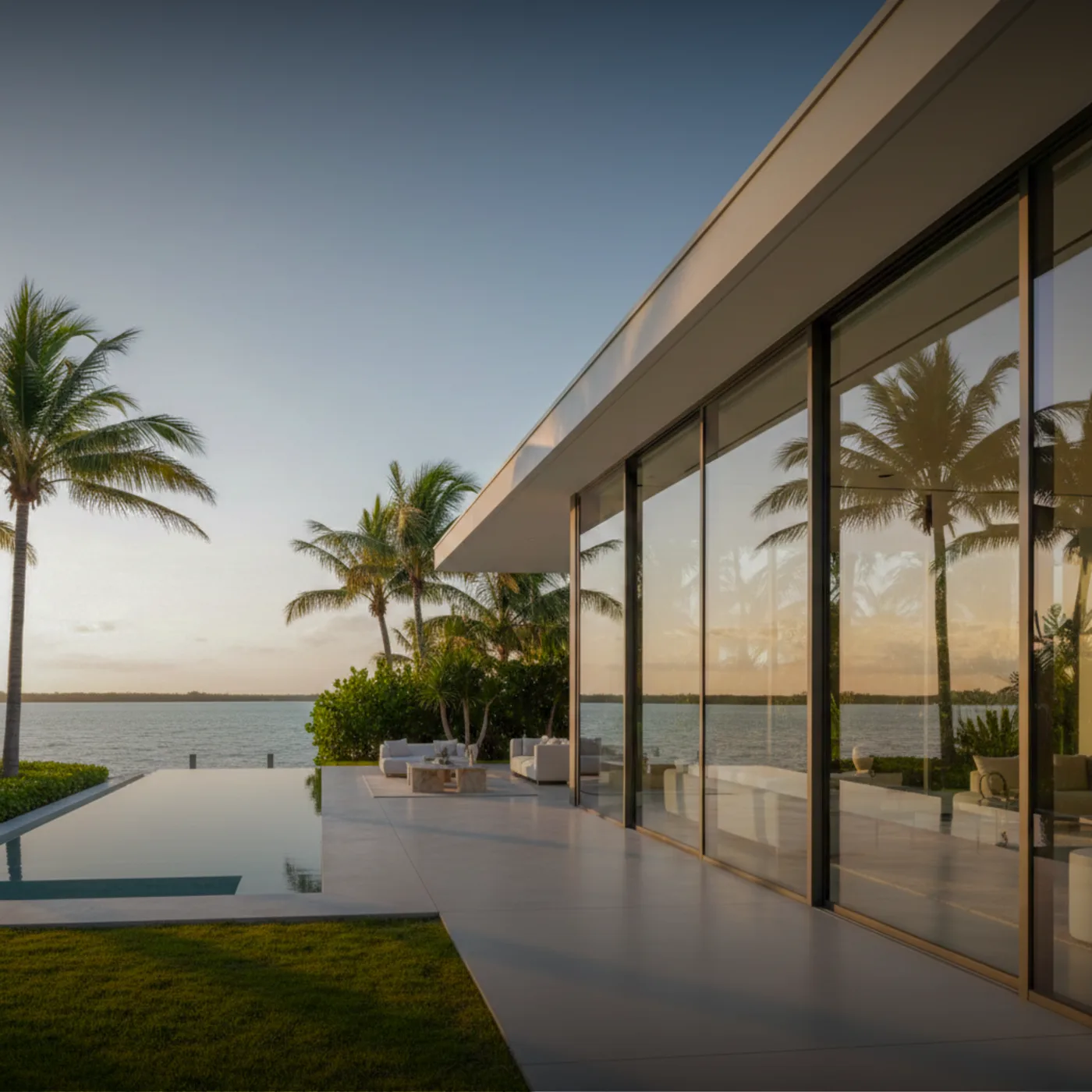 Impact window install on a South Florida home exterior