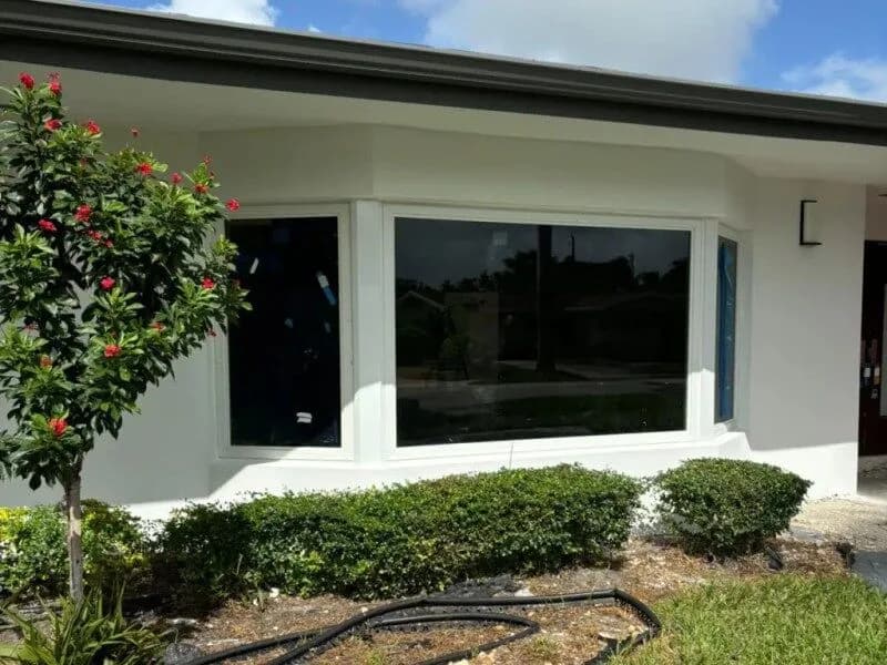 Impact windows installed on a Miami residence